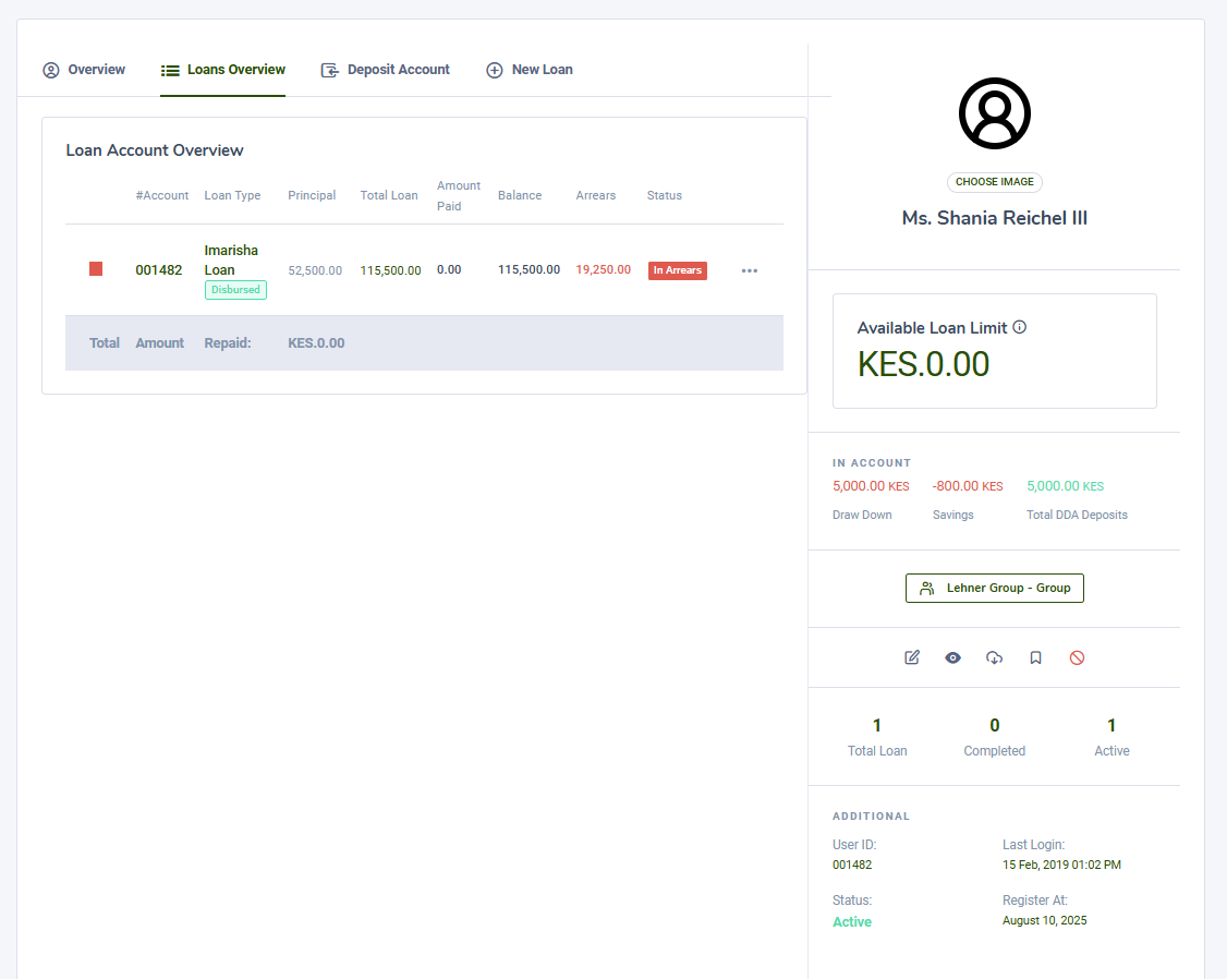 eVAULTIQ Dashboard Interface